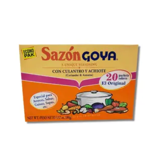 Goya Sazon Culantro y Achiote (3.52 oz boxes)